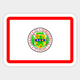 Flag of Midlothian, Illinois Sticker